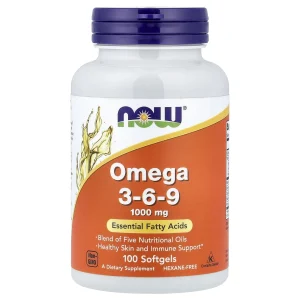 Omega 3-6-9, 100 Softgel NOW Foods