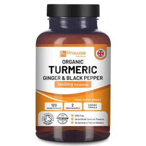 Organic Turmeric 1440mg with Black Pepper & Ginger