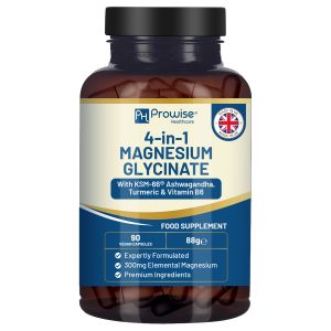 Magnesium Glycinate with Ashwagandha Turmeric Vitamin B6 - 45 Capsule
