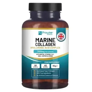 Colagen marin cu acid hialuronic 1100 mg, 90 capsule