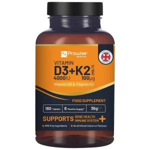 Vitamin D3 with Vitamin K2 Mk7 - 180 Capsule